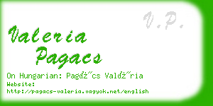 valeria pagacs business card